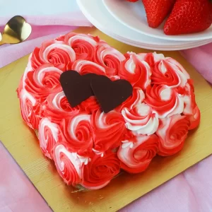 Cherry Blossom Valentine Cake