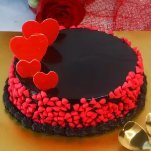 Chocolate Beauty Valentine Cake