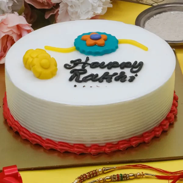 Sibling Love Rakhi Cake
